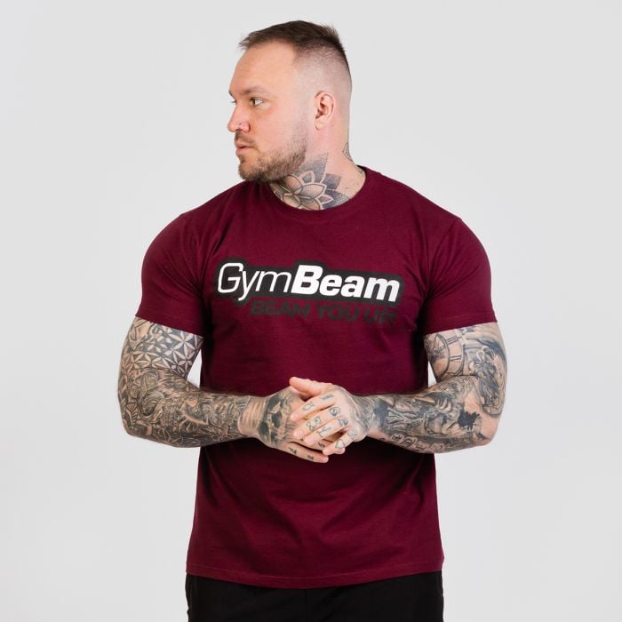 Тениска Beam Burgundy - GymBeam