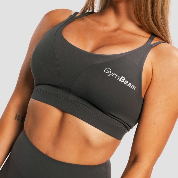 Спортен сутиен BEAT Charcoal - GymBeam XL