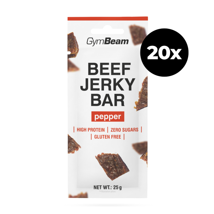 Beef Jerky Bar - GymBeam 25 g - оригинален