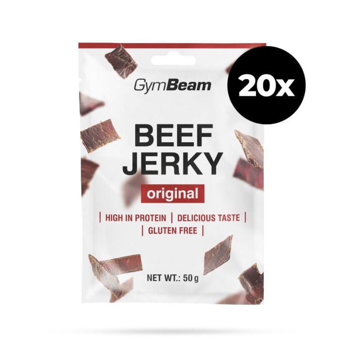 Сушено месо Beef Jerky - GymBeam 50 g - оригинален