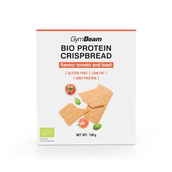 БИО протеинови крекери - GymBeam 100 g - Tomato & Basil