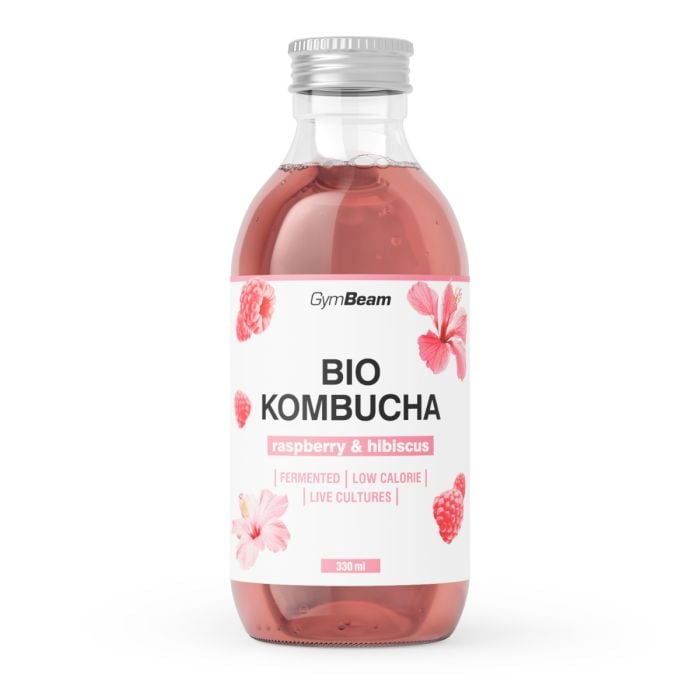 БИО Комбуча - GymBeam 330 ml - мента и лимонова трева