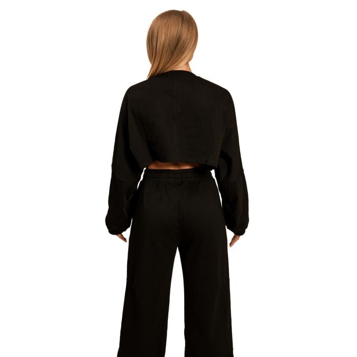 Дамски суичър Bliss Cropped Black - BeastPink L