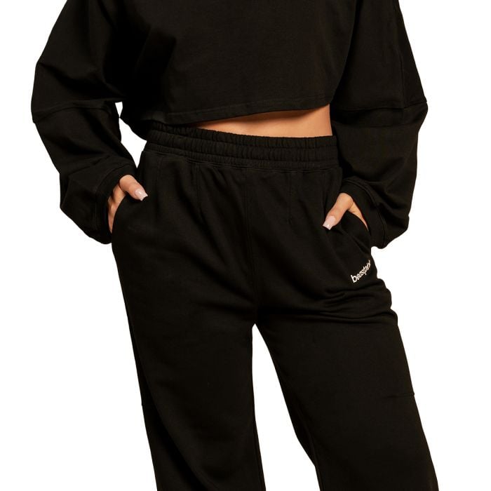 Дамско долнище на анцуг Bliss Black - BeastPink M