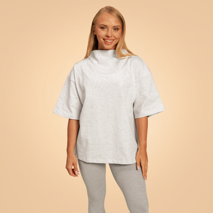 Дамски топ Bliss Oversized Grey - BeastPink M