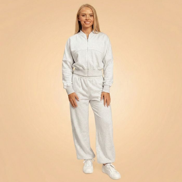 Дамски суичър с цип Bliss Grey - BeastPink XL