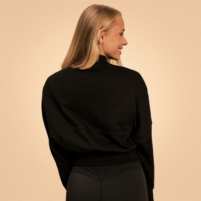 Дамски суичър с цип Bliss Black - BeastPink L