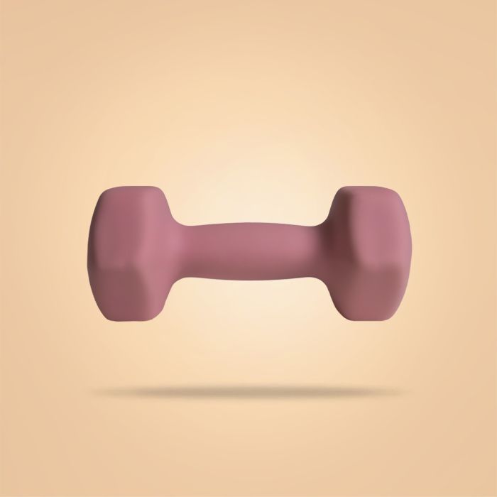 Неопренов шестоъгълен дъмбел - BeastPink 4 kg