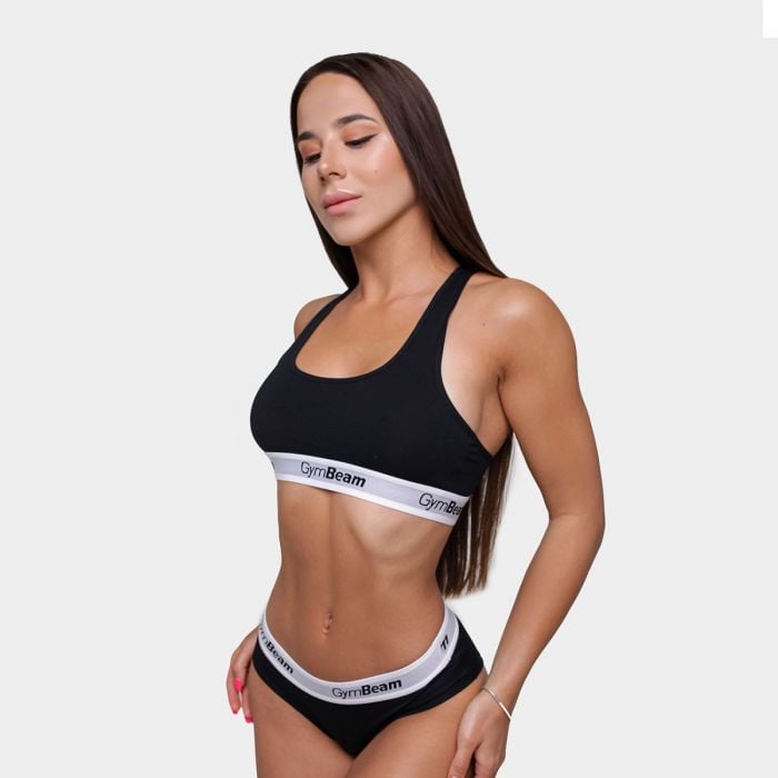 Спортно бюстие Bralette Black - GymBeam XS