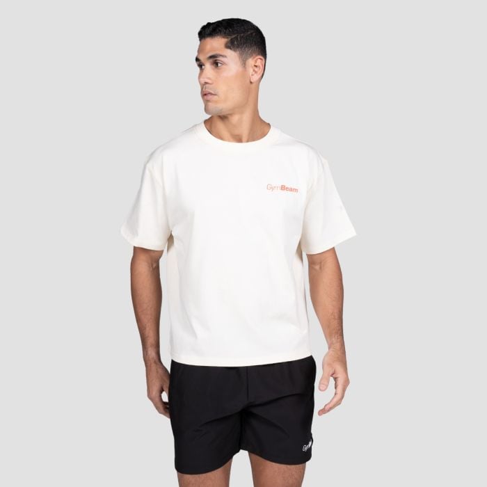 Тениска Budapest Cream - GymBeam XXL