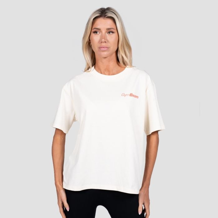 Тениска Budapest Cream - GymBeam XXL