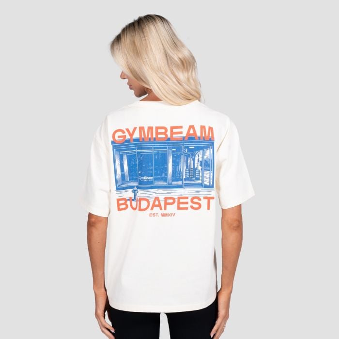 Тениска Budapest Cream - GymBeam XXL
