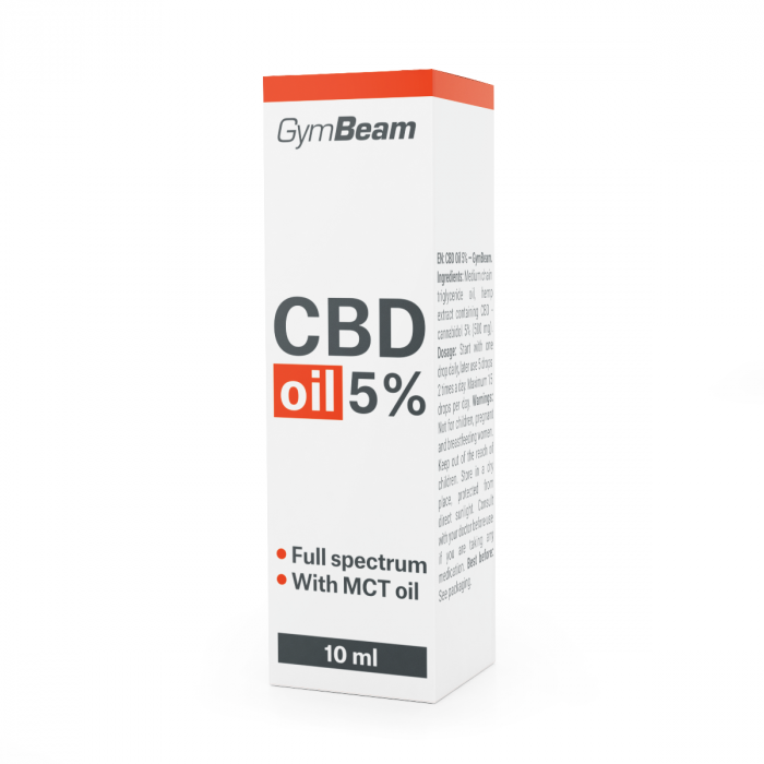 5% CBD масло - GymBeam 10 ml
