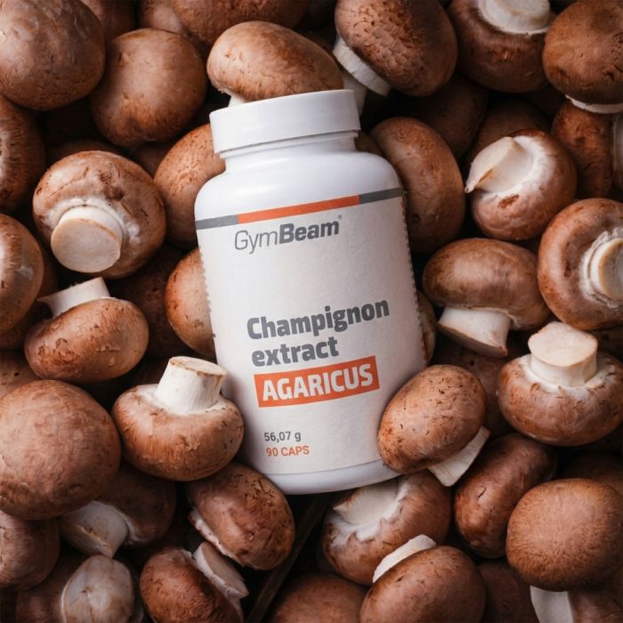 Champignon extract (Agaricus) - GymBeam 90 caps