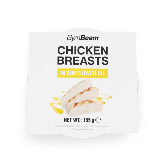 Пилешки гърди в слънчогледово олио - GymBeam 155 g