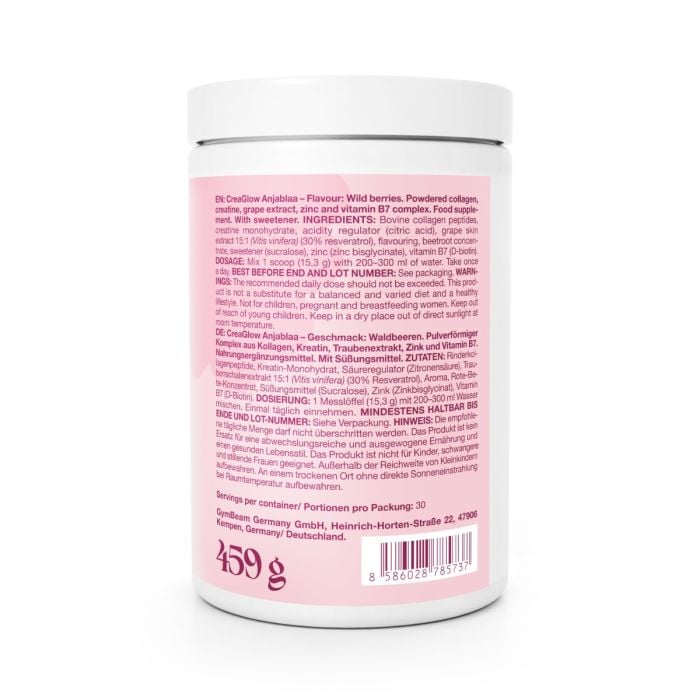 CreaGlow Anjablaa - GymBeam 459 g - Wild berry