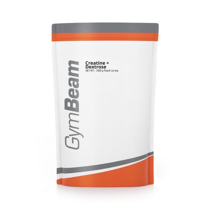 Креатин + Декстроза - GymBeam 1000 g - студен чай праскова