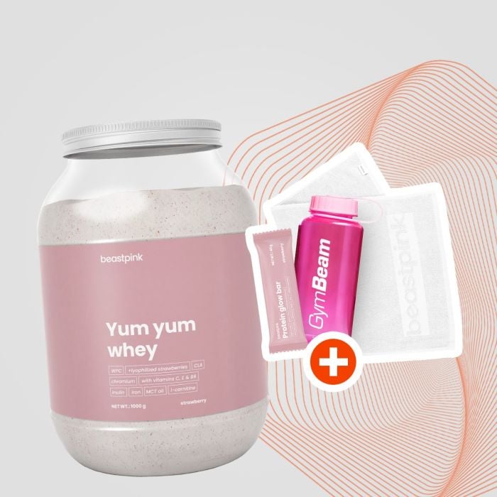 Протеин Yum Yum Whey - BeastPink 1000 g - шоколадов лешник