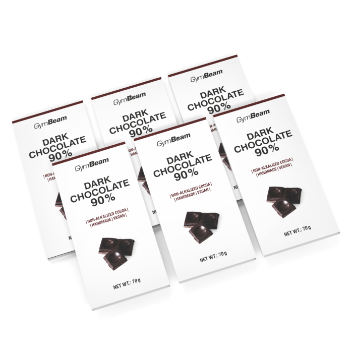 90% черен шоколад - GymBeam 70 g