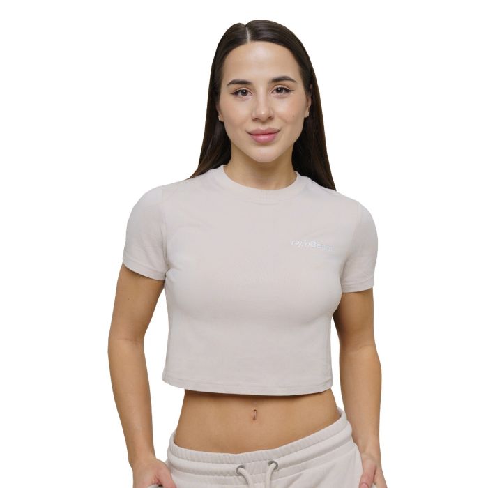 Дамска тениска Agile Cropped Desert - GymBeam XS