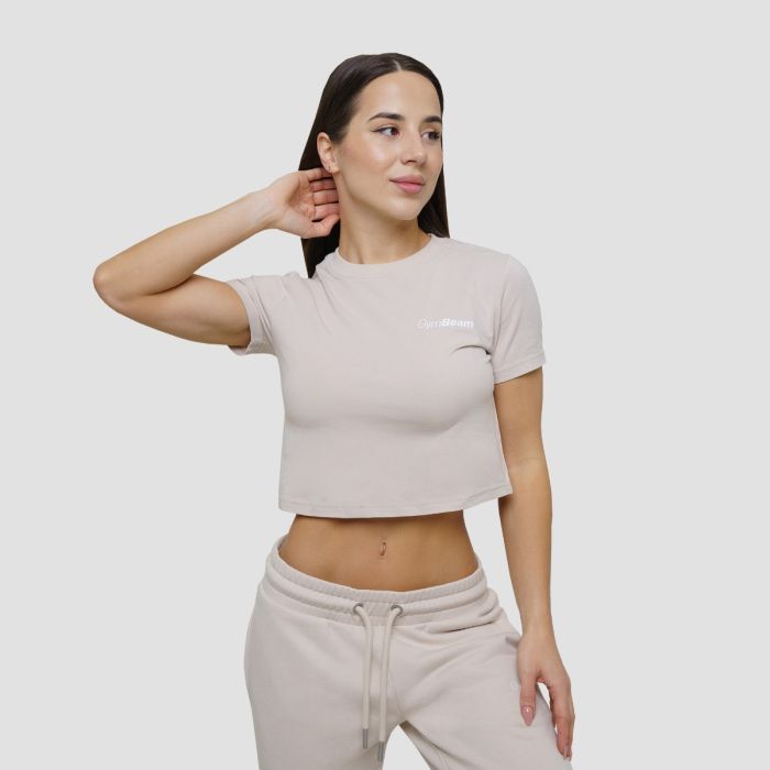 Дамска тениска Agile Cropped Desert - GymBeam XS