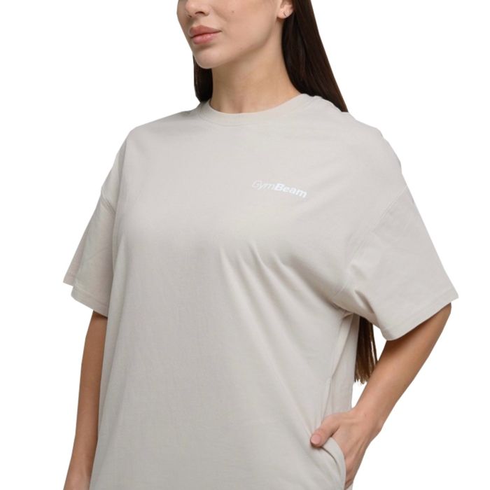 Дамска рокля-тениска Agile T-Shirt Dress Desert - GymBeam L