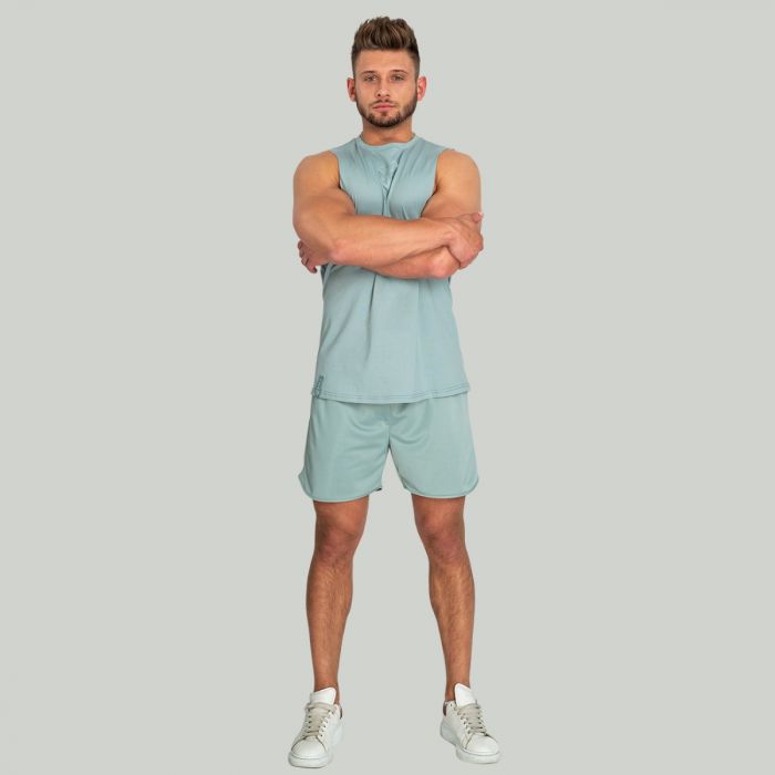Мъжки топ Essential Cut-Off Tank Top Stone Blue - STRIX XXL