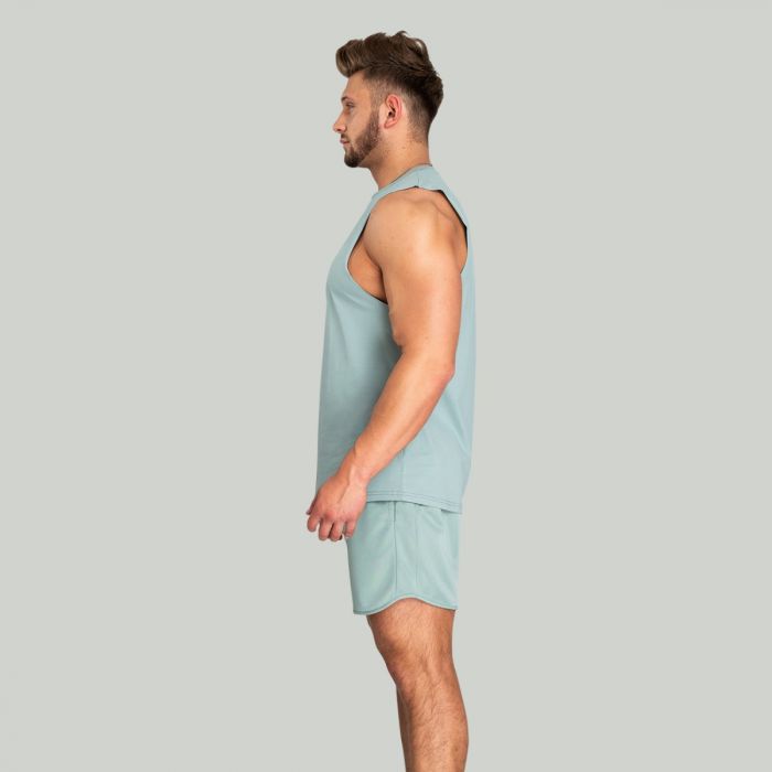 Мъжки топ Essential Cut-Off Tank Top Stone Blue - STRIX XXL