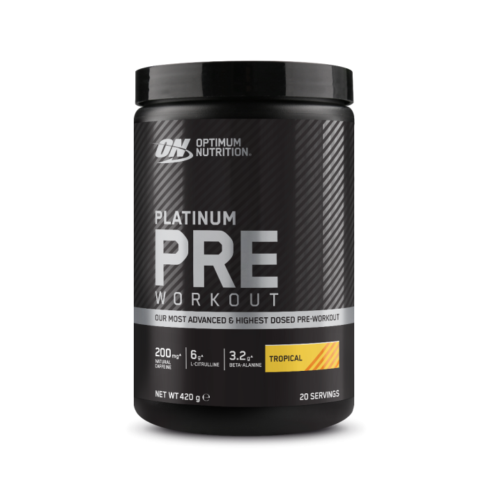 PLATINUM Pre Workout - Optimum Nutrition 420 g - синя малина