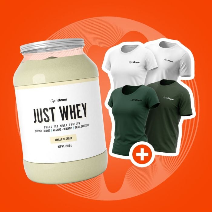 Just Whey Grass-Fed Protein – GymBeam 1000 g - шоколадов шейк - 00