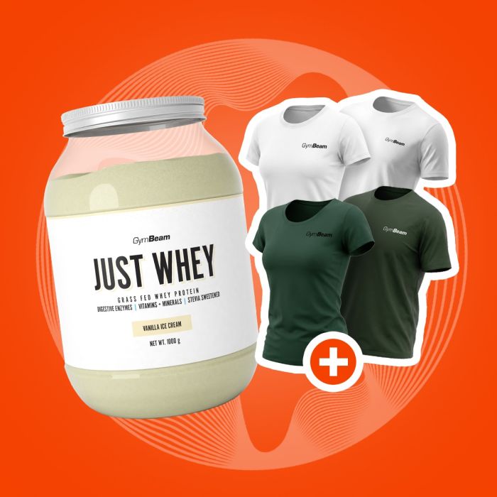 Just Whey Grass-Fed Protein – GymBeam 1000 g - шоколадов шейк - 00