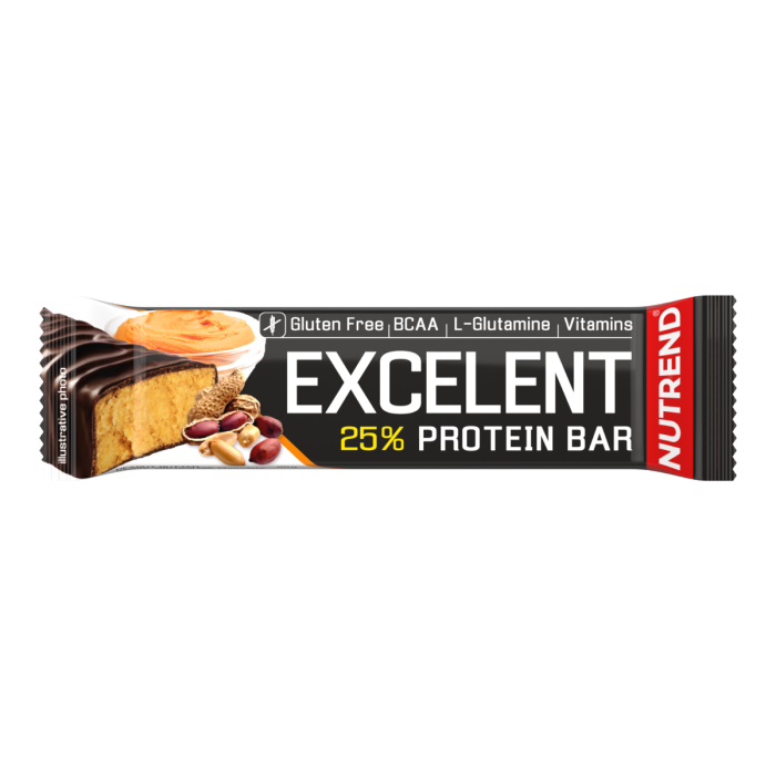Протеиново блокче Excelent 85 g - Nutrend 85 g - фъстъчено масло