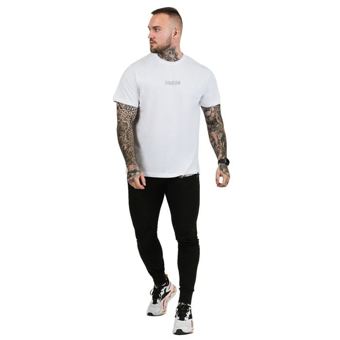Тениска FIT White - GymBeam XL