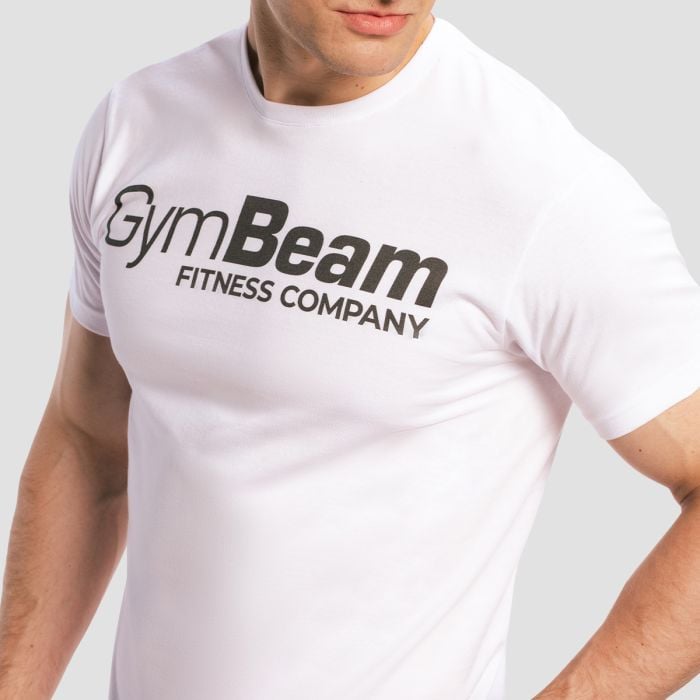 Фитнес тениска White - GymBeam XL
