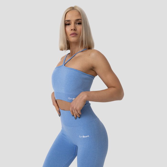 Спортен сутиен FLO Halter Bra Blue - GymBeam XL