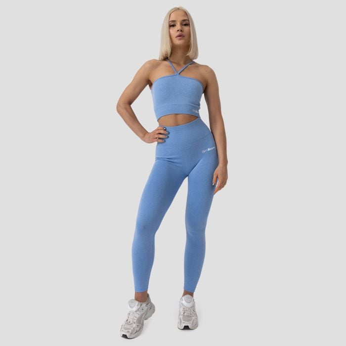 Спортен сутиен FLO Halter Bra Blue - GymBeam XL