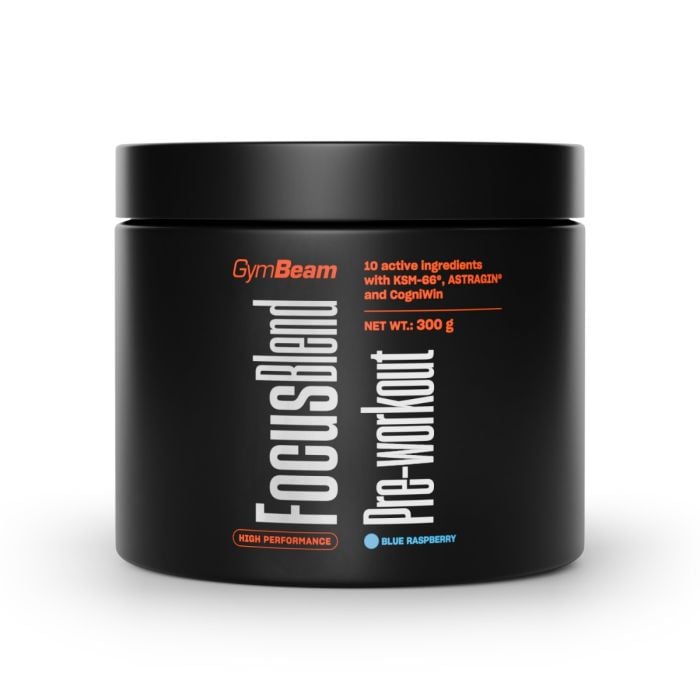 Focus Blend Pre-workout - GymBeam 300 g - синя малина