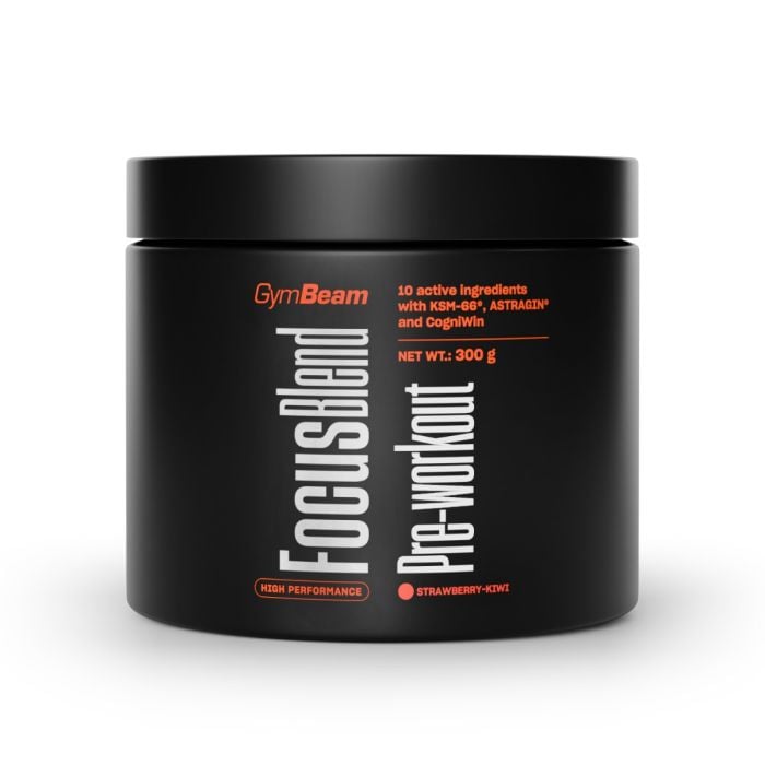 Focus Blend Pre-workout - GymBeam 300 g - ягода и киви  