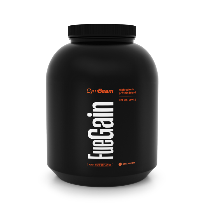 Гейнър FueGain - GymBeam 2500 g - ягода