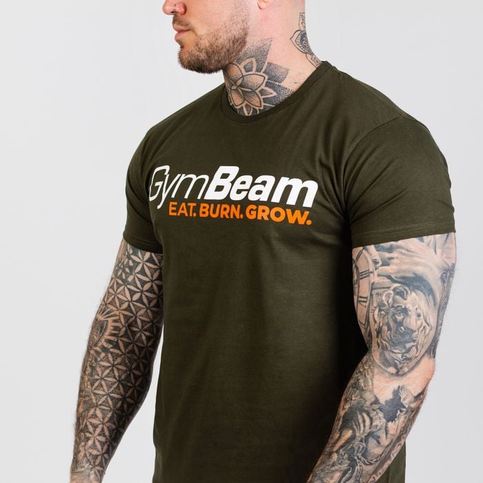 Тениска Grow Military Green - GymBeam L