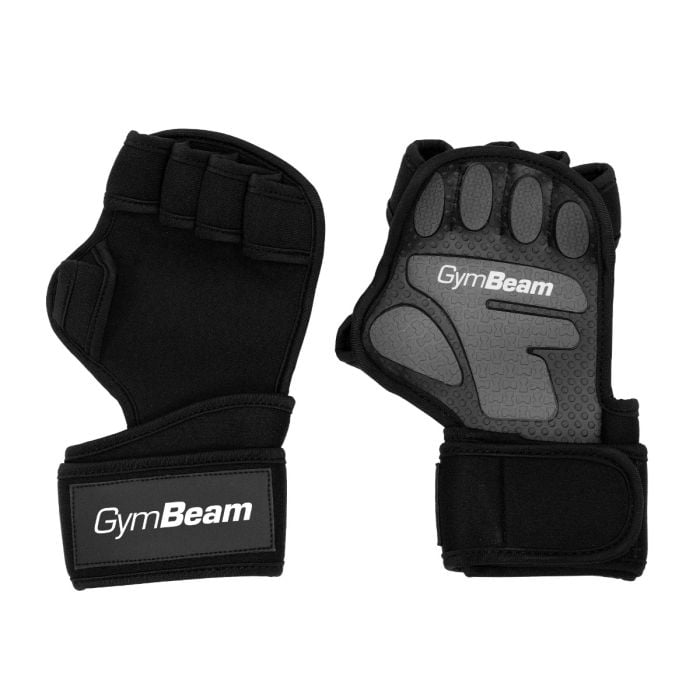 Фитнес ръкавици Heavy Grip Black - GymBeam L/XL