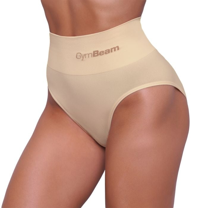 Бикини с висока талия 2Pack Nude- GymBeam S