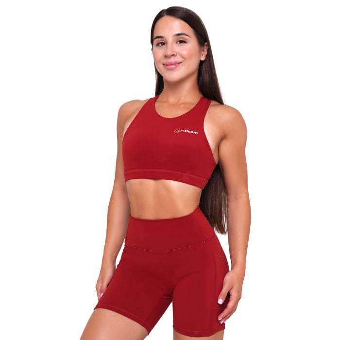Спортен сутиен Ignite Dark Red - GymBeam M