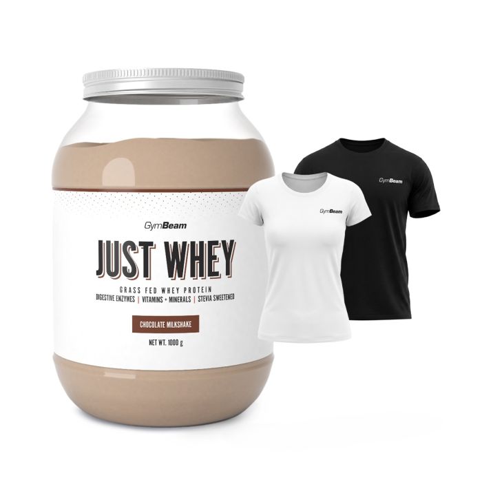 Just Whey Grass-Fed Protein – GymBeam 1000 g - шоколадов шейк - 00