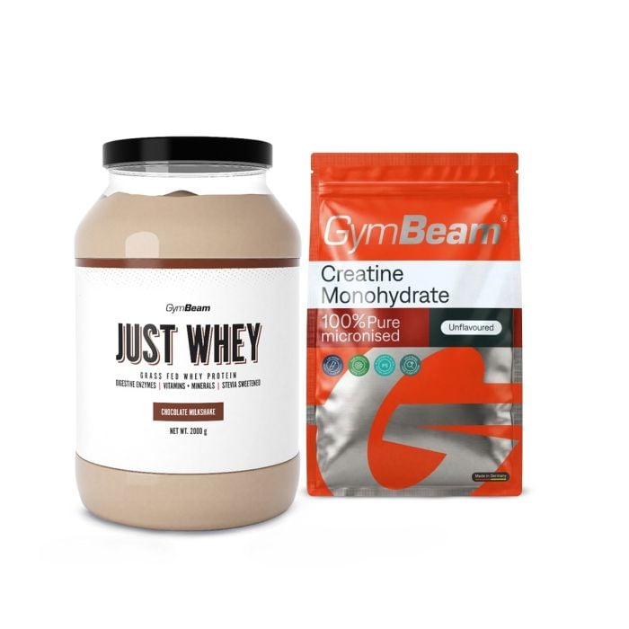 Just Whey Grass-Fed Protein – GymBeam 1000 g - шоколадов шейк - 00