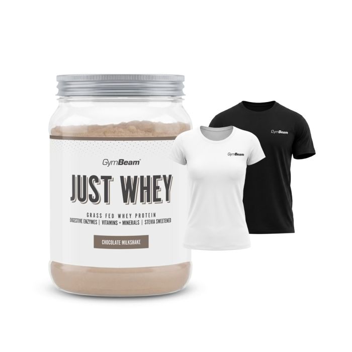 Just Whey Grass-Fed Protein – GymBeam 1000 g - шоколадов шейк - 00