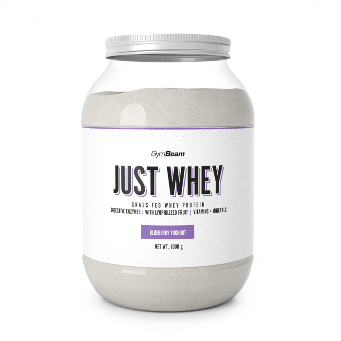 Just Whey Grass-Fed Protein – GymBeam 1000 g - йогурт с боровинки - 00
