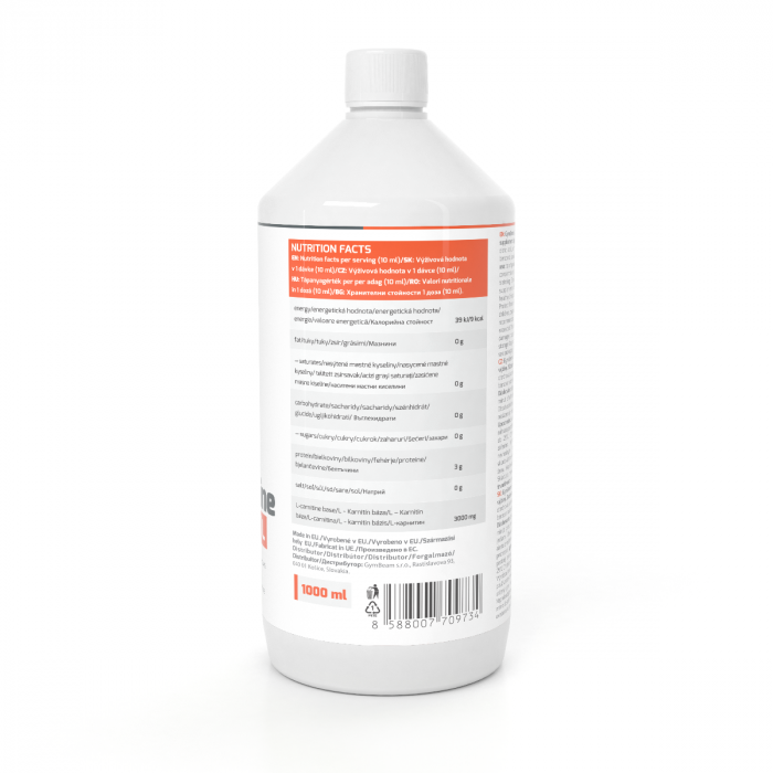 L-Карнитин - GymBeam 500 ml - горски плод