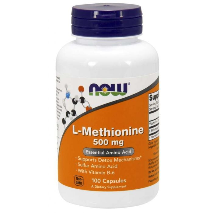 L-Methionine 500 mg - NOW Foods