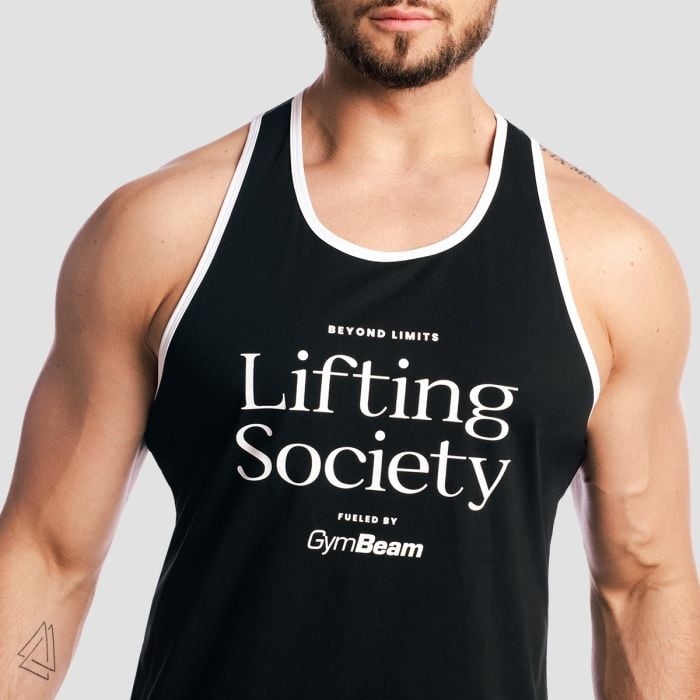 Мъжки потник Lifting Society Stringer Black - GymBeam M
